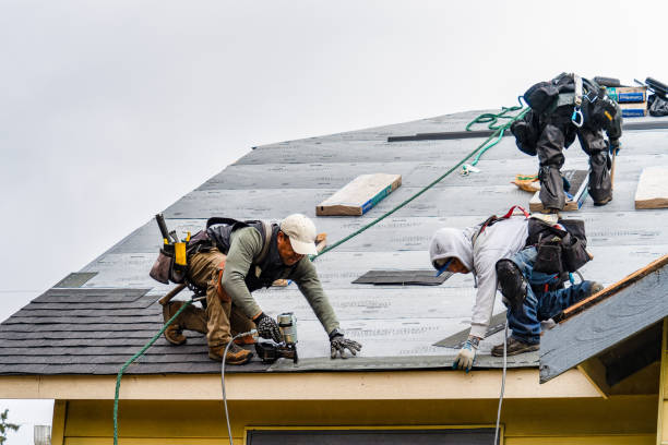 Professional Roof Installation technician working in Twin Rocks, PA